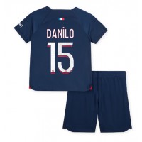 Maglie da calcio Paris Saint-Germain Danilo Pereira #15 Prima Maglia Bambino 2023-24 Manica Corta (+ Pantaloni corti)